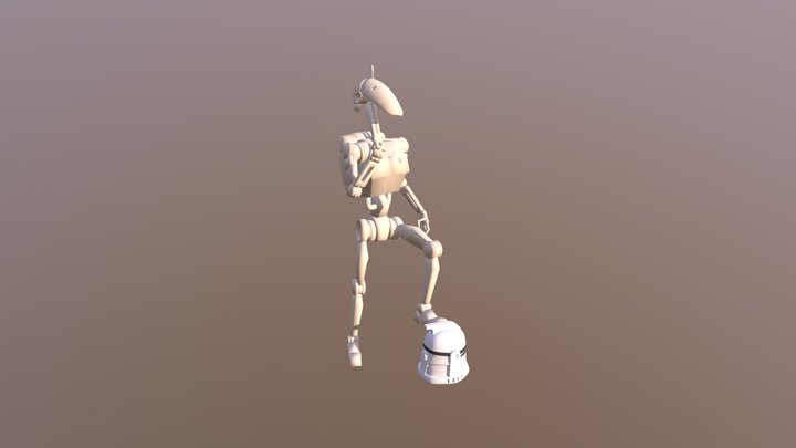 B1 Battle Droid 3D Model