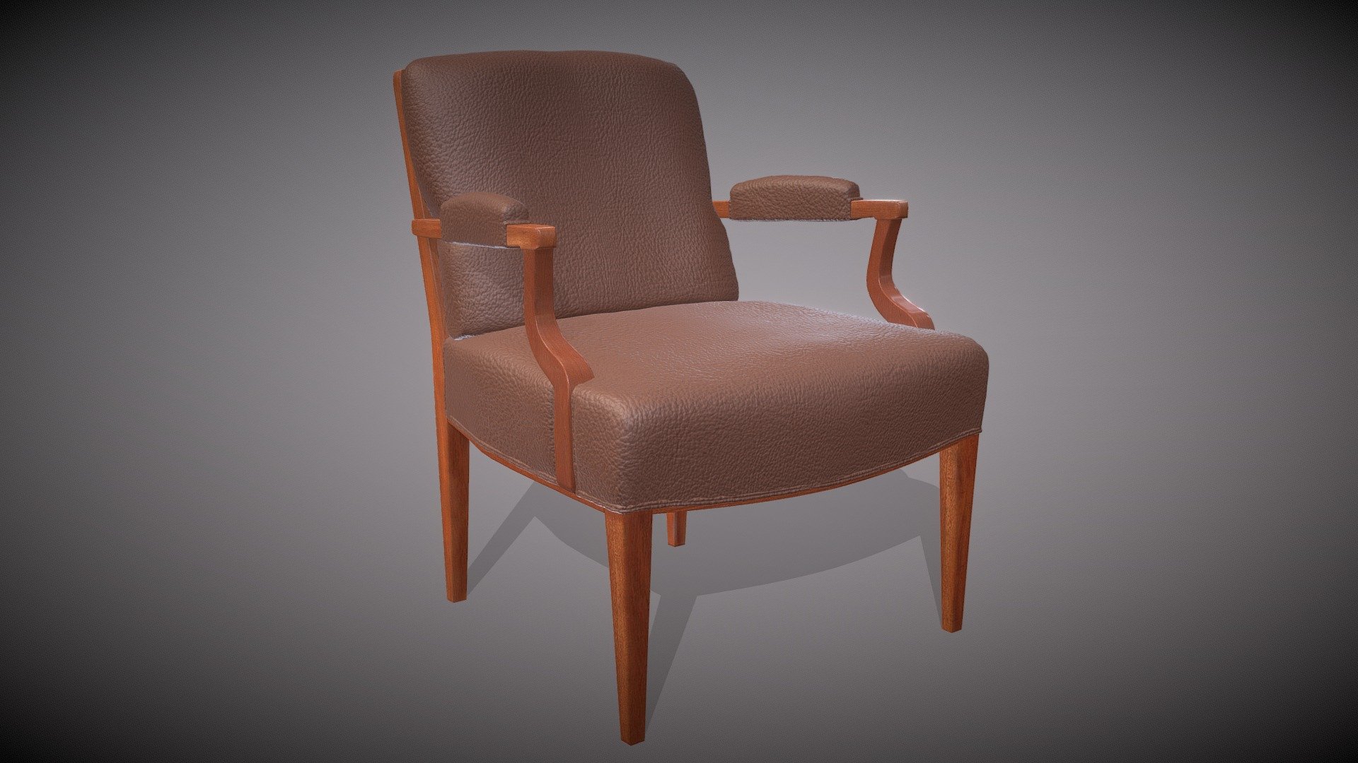 Arm Chair 3D Model AR Ready - 3D model by Vipin Tariyal ...