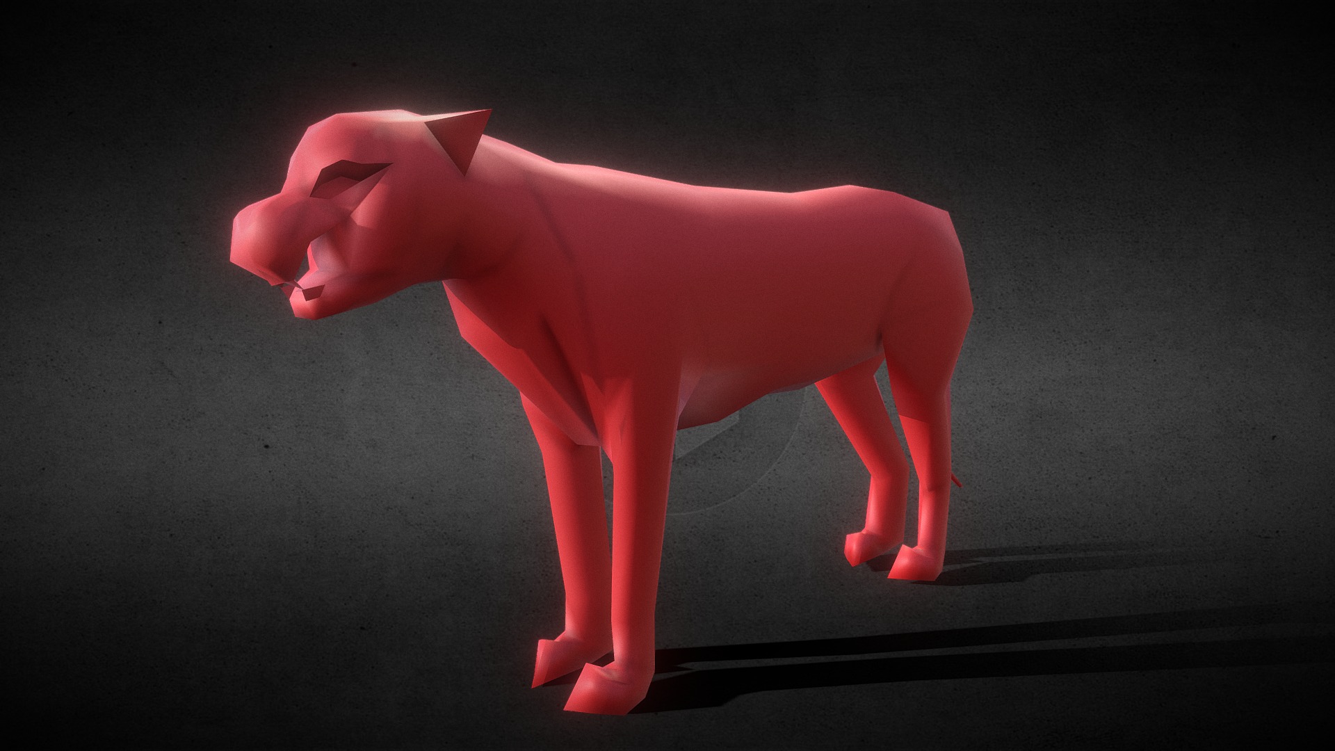 Lowpoly Leopard - 3D model by DirectlinkTsai (@Directlink) [41266e9 ...