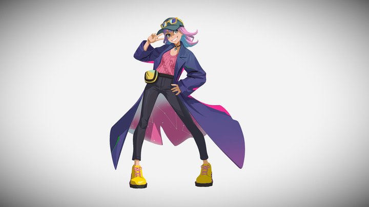 3D fan art - Luna from mo.co 3D Model
