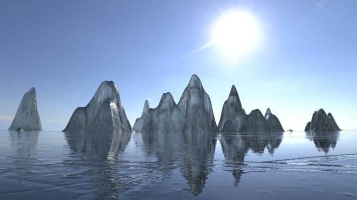 Glacier Background 3D Model