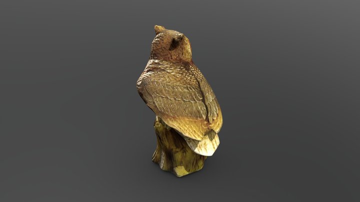 Ornament Owl 3D Model