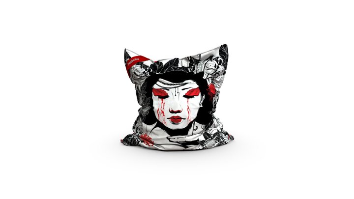 Jumbo Bag - Velvet "Geisha" by Julien Soone 3D Model
