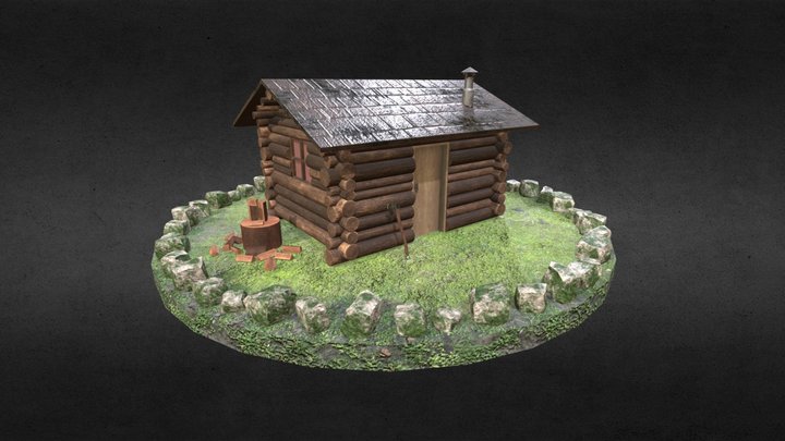 NEW Cabin Diorama 3D Model