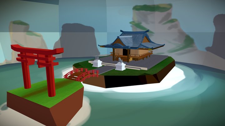 diorama shrine 3D Model