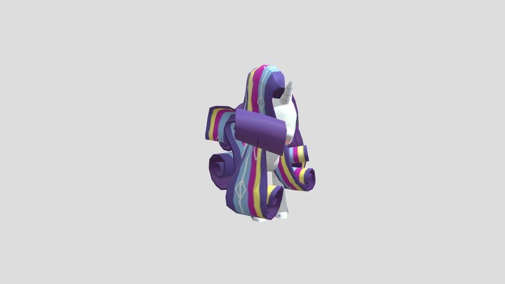 Rainbowfied Rarity 3D Model