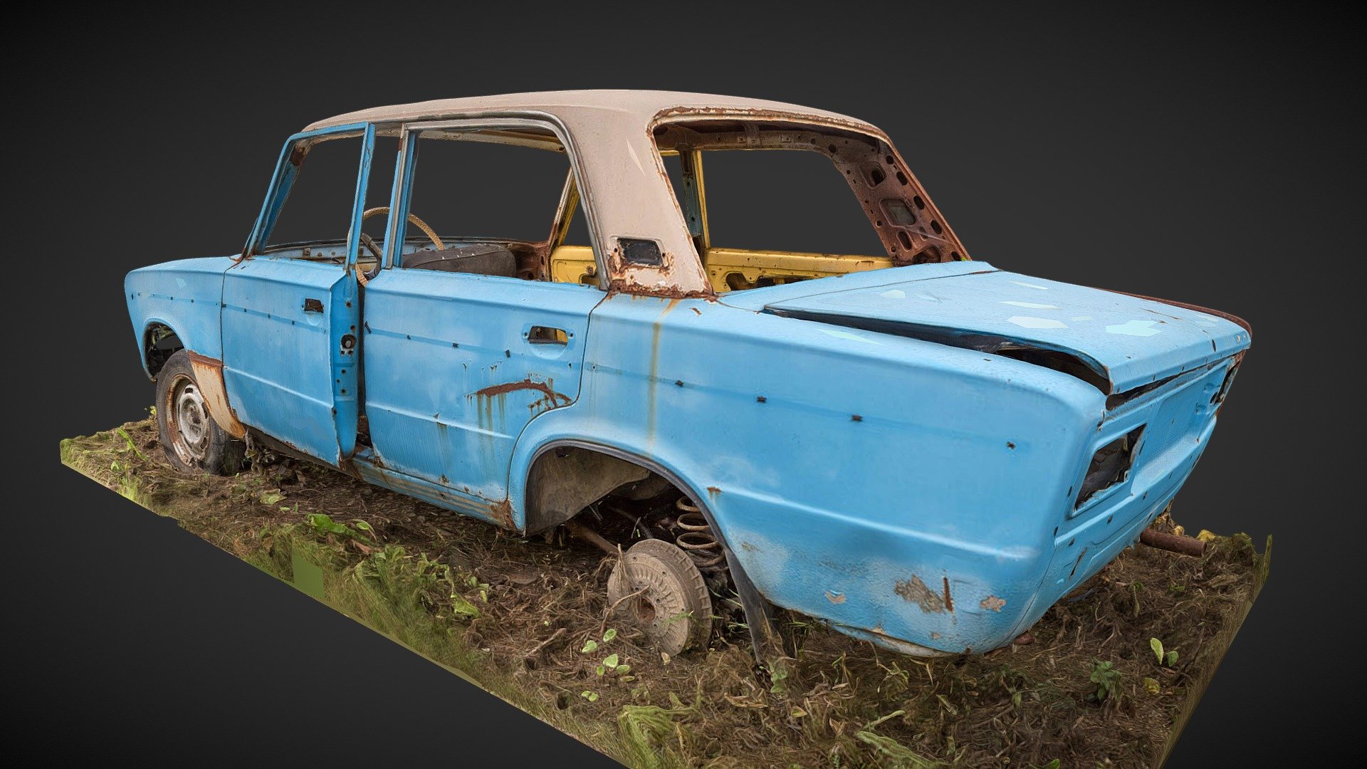 VAZ 2106 CHERNOBYLITE - 3D model by rudavin [412d2f9] - Sketchfab