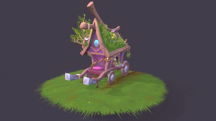 The Wandering Druid 3D Model