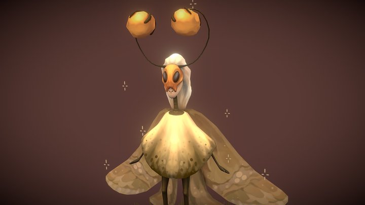 Fairy Moth 3D Model