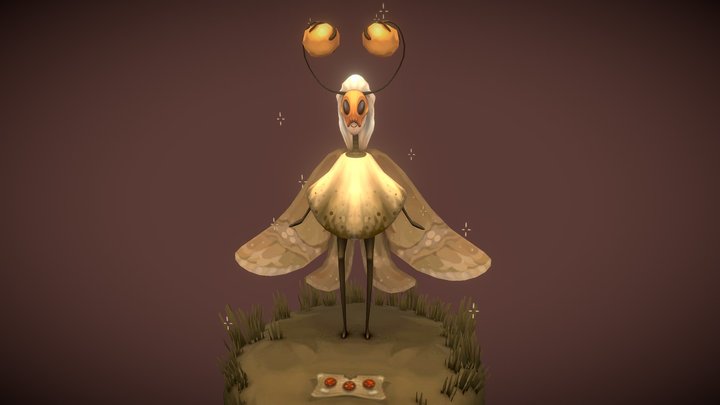 Fairy Moth 3D Model