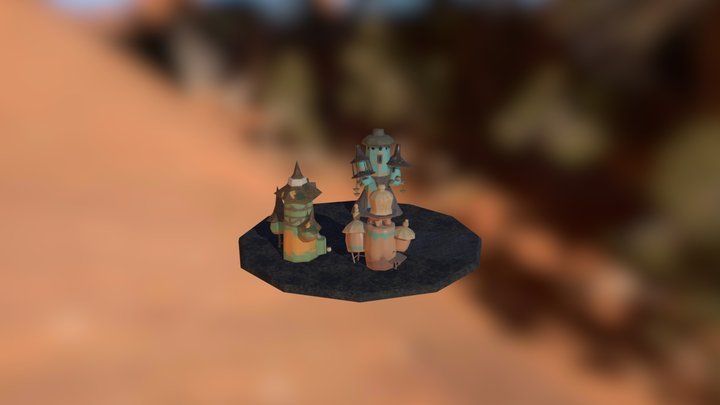”Kêr-Is districts” village 3D Model