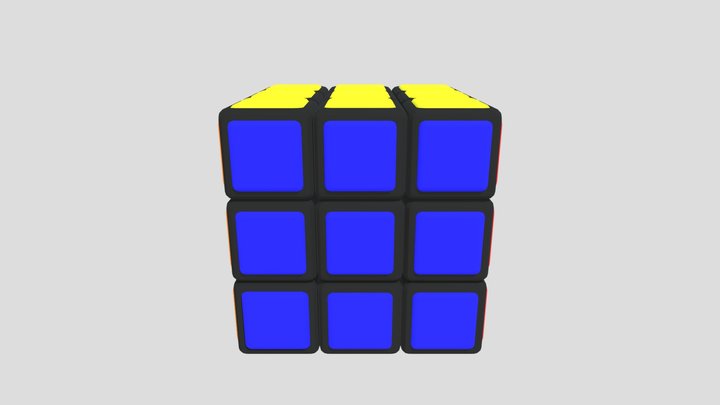 Rubiks Cube 3D Model
