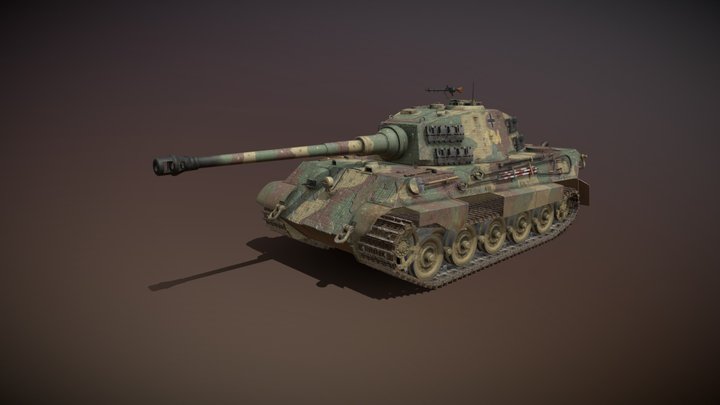 Panzerkampfwagen VI - Ausf.B - Tiger II 3D Model