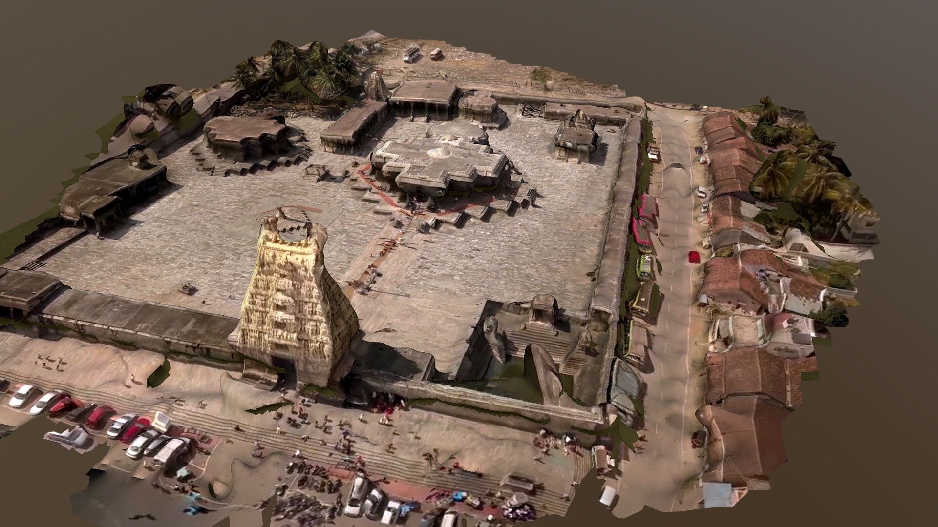 Chennakeshwara Temple Complex 3D - Drone video