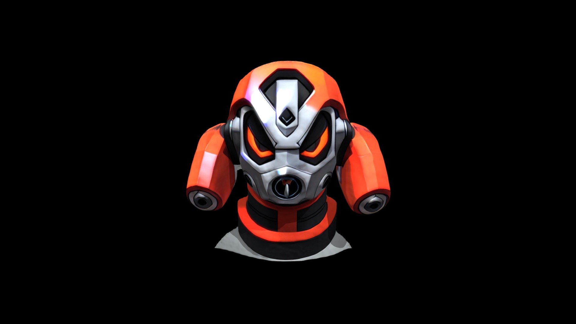 Helmet Mask Robot Cartoon 1749 - Download Free 3D model by klrxyz ...