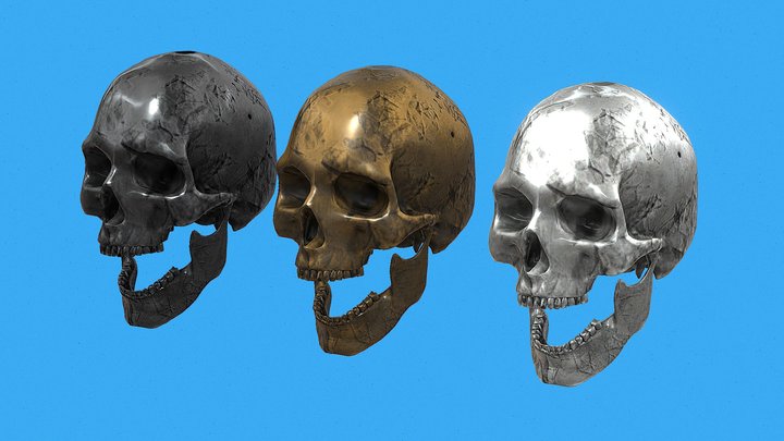 Skull Set – Modelo 3D gratuito STL