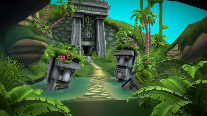 Jungle Environment 3D Model