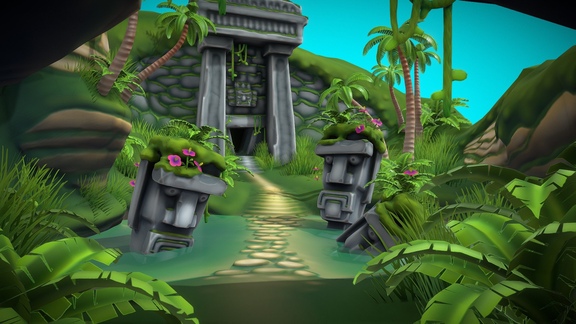 Jungle Environment - Download Free 3D model by Bindestrek  (@KNUT-OLAV_UTISTOG) [4133ba3]