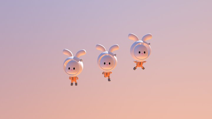 Bunnies 3D Model
