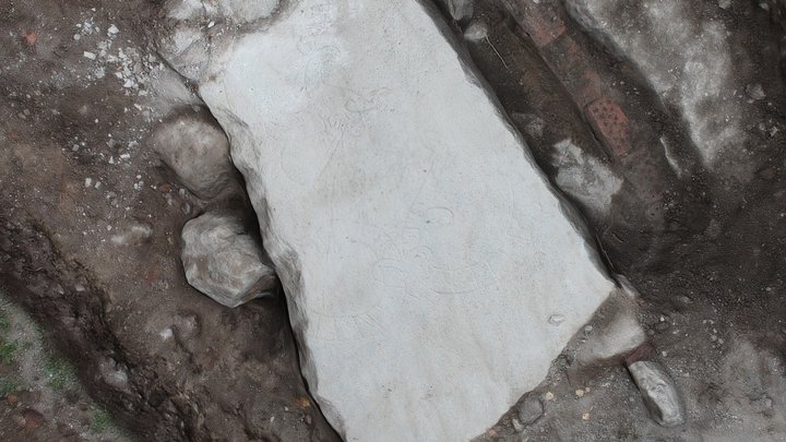 Runestone at Hagby church, Central Sweden 3D Model
