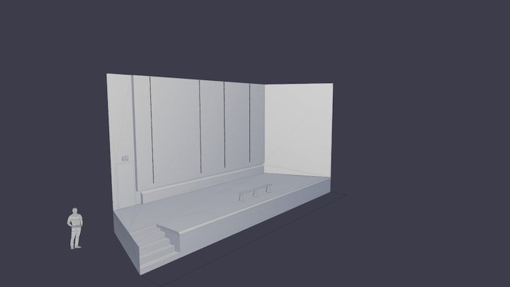 The Ville Climbing Wall (Skeleton) 3D Model
