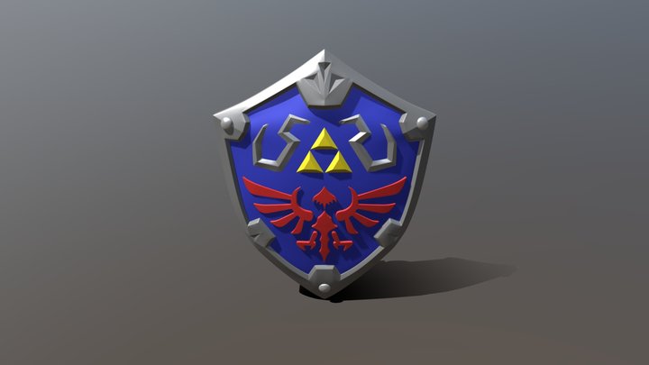 Zelda Hyrule Shield 3D Model