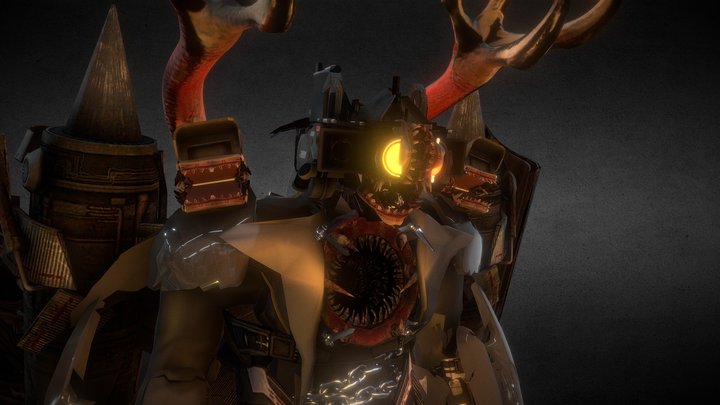 Zombie upgrade Titan Cameraman (MonsterUp) 3D Model