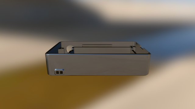 Dual 18650 Solid Box Mod 3D Model