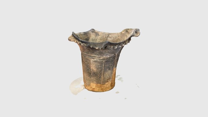 芝草・小屋田遺跡出土 縄文土器(深鉢/通番27) 3D Model