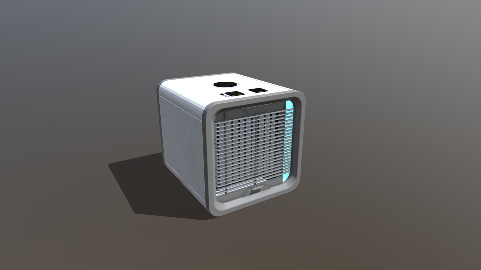 3D model Air cube - This is a 3D model of the Air cube. The 3D model is about a white cell phone.