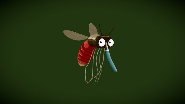 Mosquito stylized 3D Model