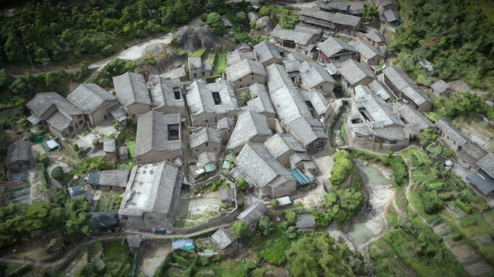 Old village, rill,  Chinese style village – Modello 3D gratuito STL