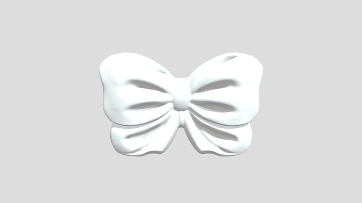 Pink Bow Holder 3D Model