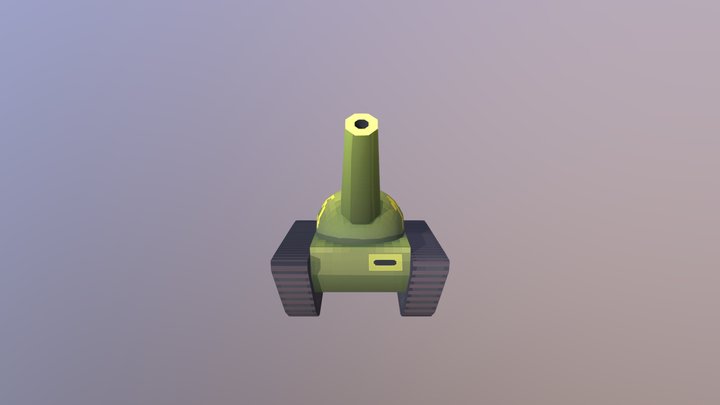 Low Poly Tank2 3D Model