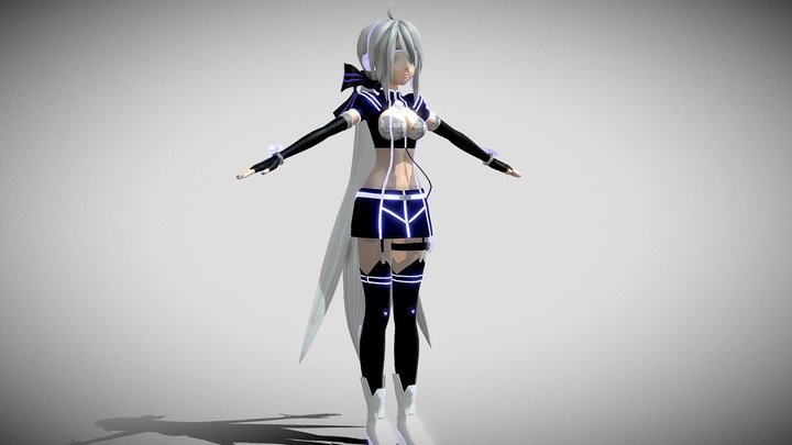 Cyber Dive Haku. – Gratis 3D-model STL