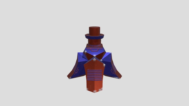 UVedTurretBase 3D Model