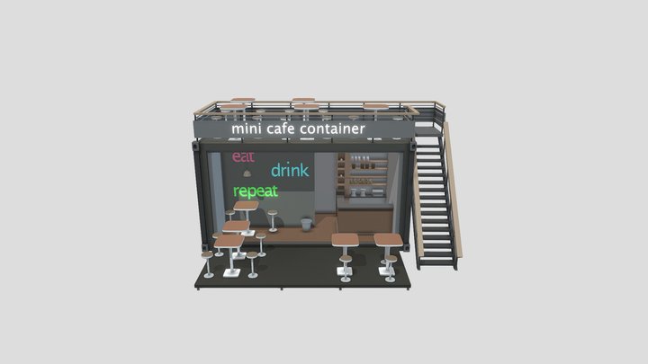 cafe 3D Model