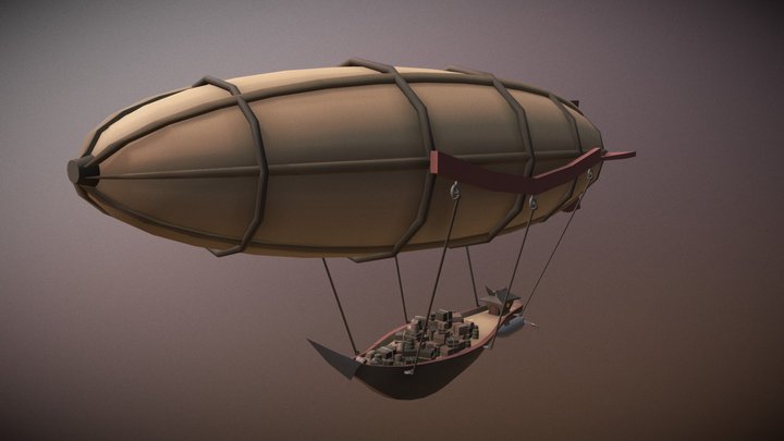 Сargo airship 3D Model