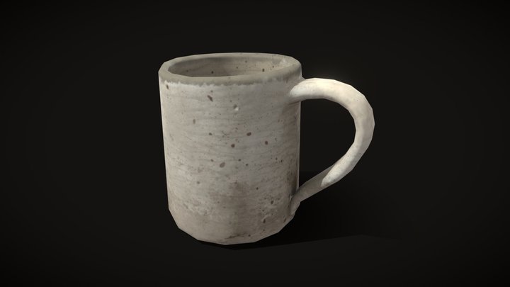 Ceramic Coffee Mug – Game Ready Prop (PBR, 1K)