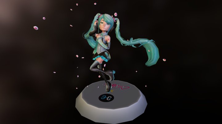 Hatsune Miku 3D Model