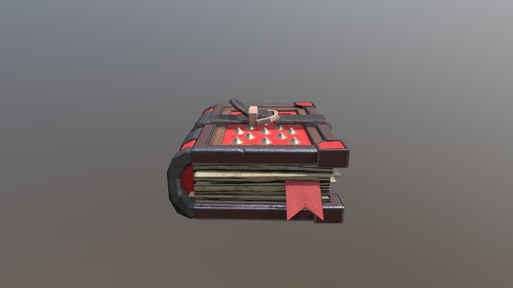 Fantasy SpellBook 3D Model