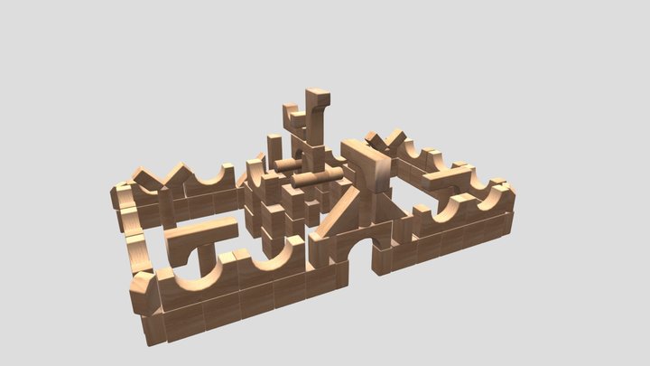 UnitBlockCastle 3D Model