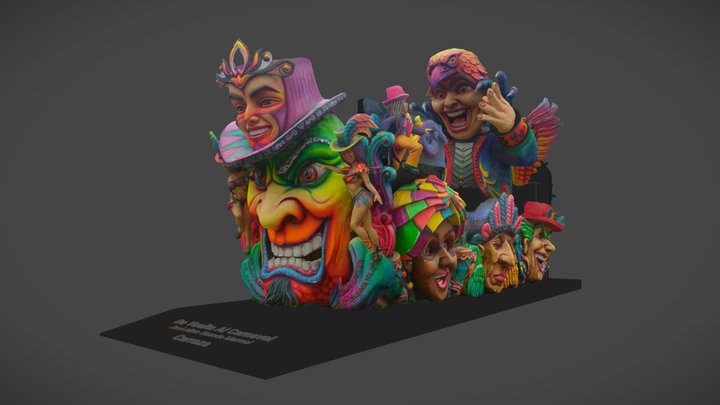 De Vuelta al Carnaval - Carroza Pasto 2023 3D Model