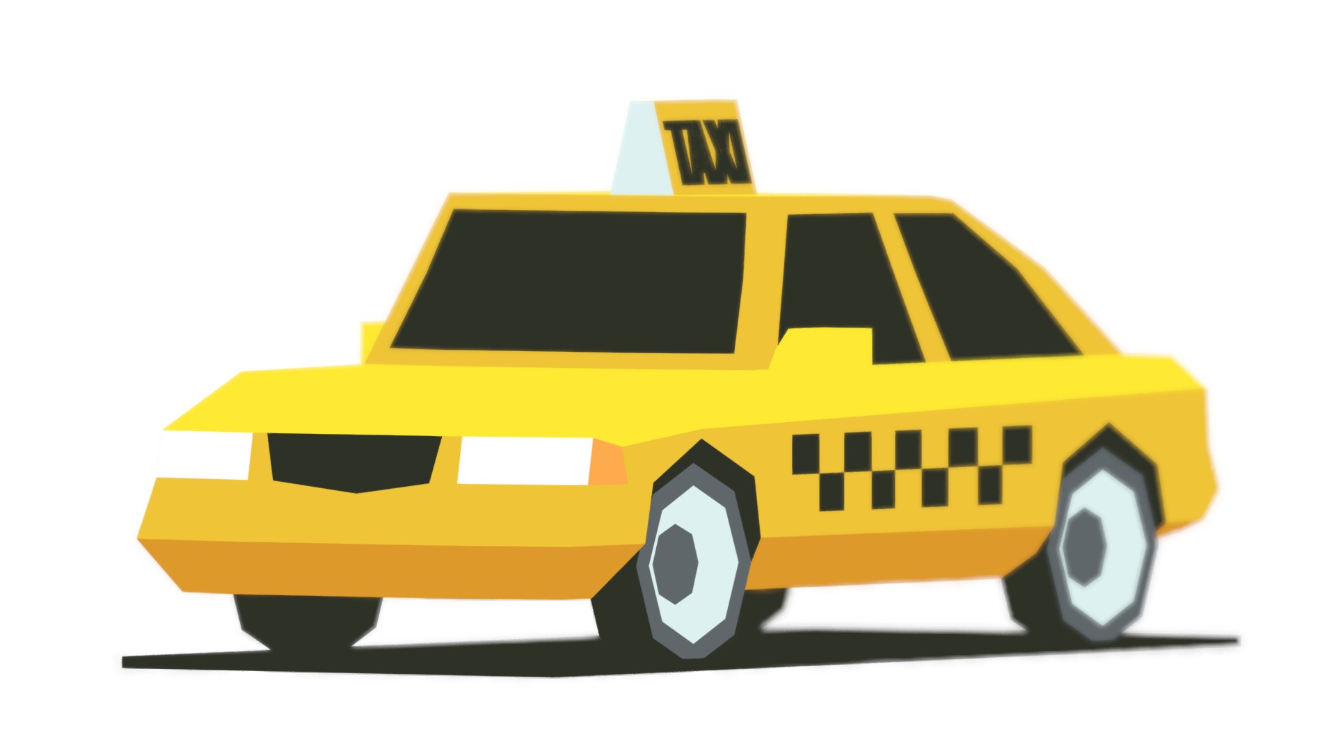 3D model taxi car - This is a 3D model of the taxi car. The 3D model is about logo.