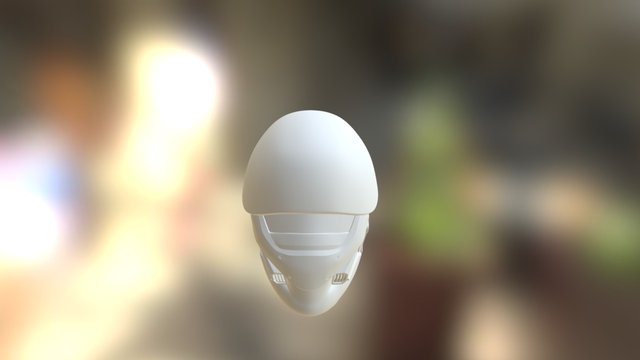 Futuristic helmet (WIP) 3D Model