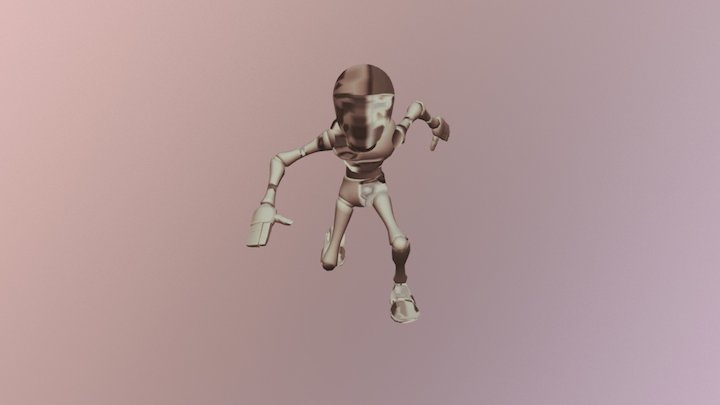 Crouch Walk/Sneaking Animation Cycle 3D Model