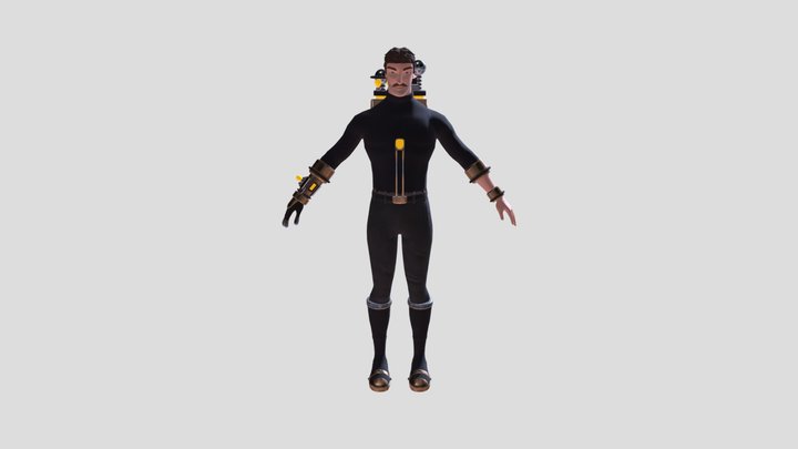 Nicola-tesla-modelo 3D Model