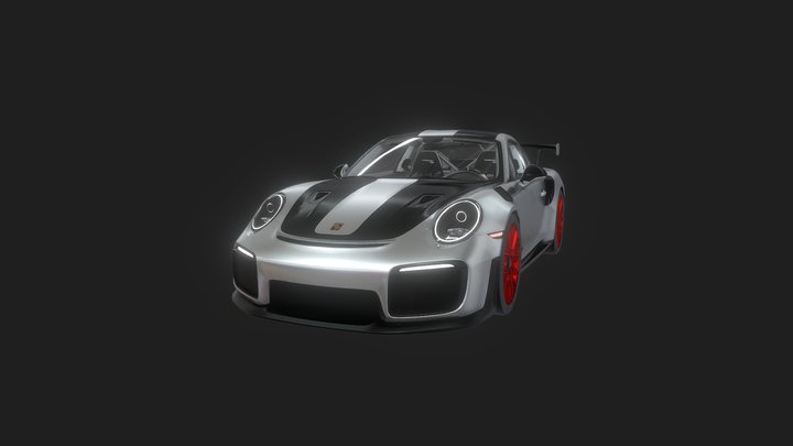 Porsche 911 GT2 RS With Angle Eyes 3D Model