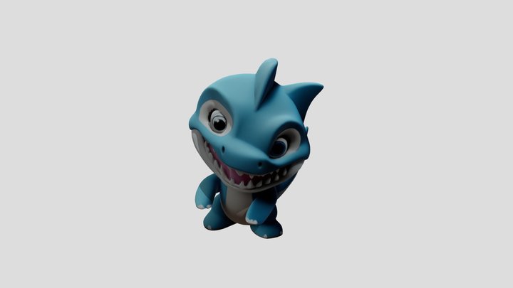 Dino Shark 3D Model