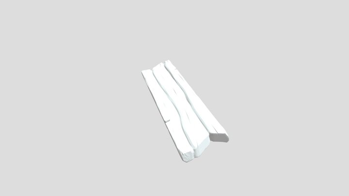 Stylized Wooden Plank – Game Ready PBR 3D Model 3D Model